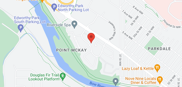 map of 100 POINT Drive NW